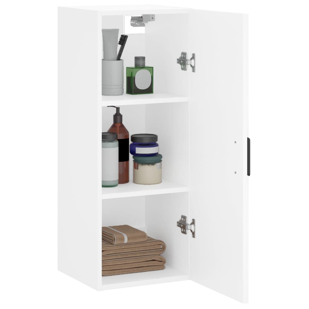 vidaXL Armoire murale blanc 34,5x34x90 cm