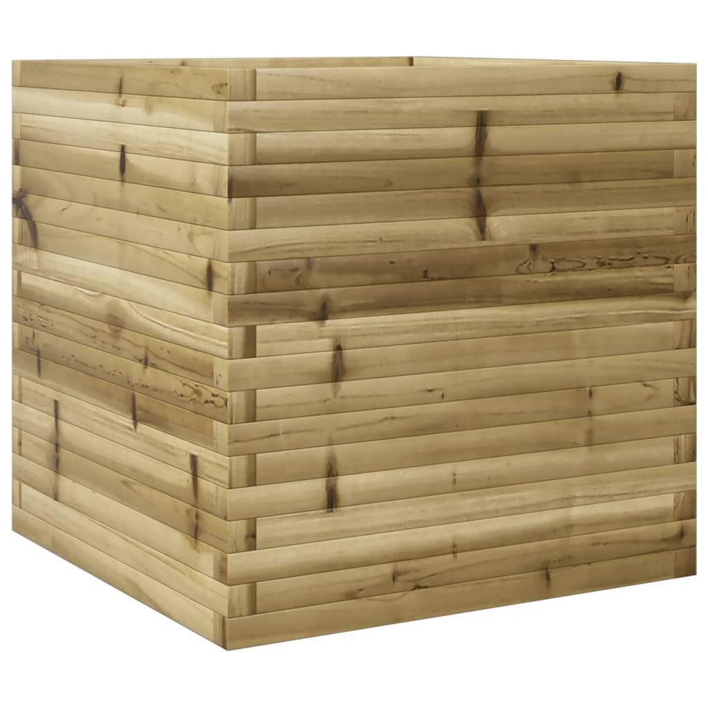 vidaXL Jardinière 70x70x68,5 cm bois de pin imprégné