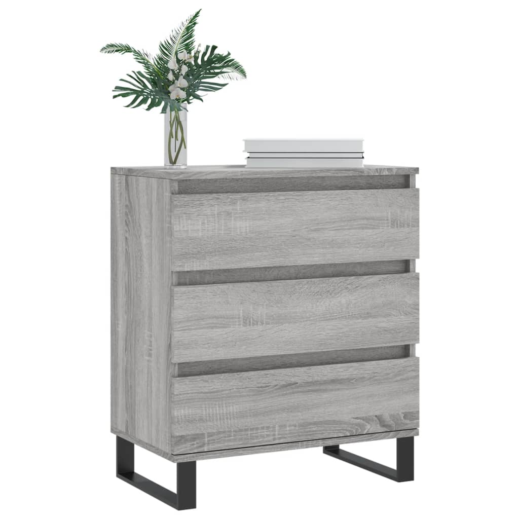 vidaXL Buffet Sonoma gris 60x35x70 cm Bois d'ingénierie