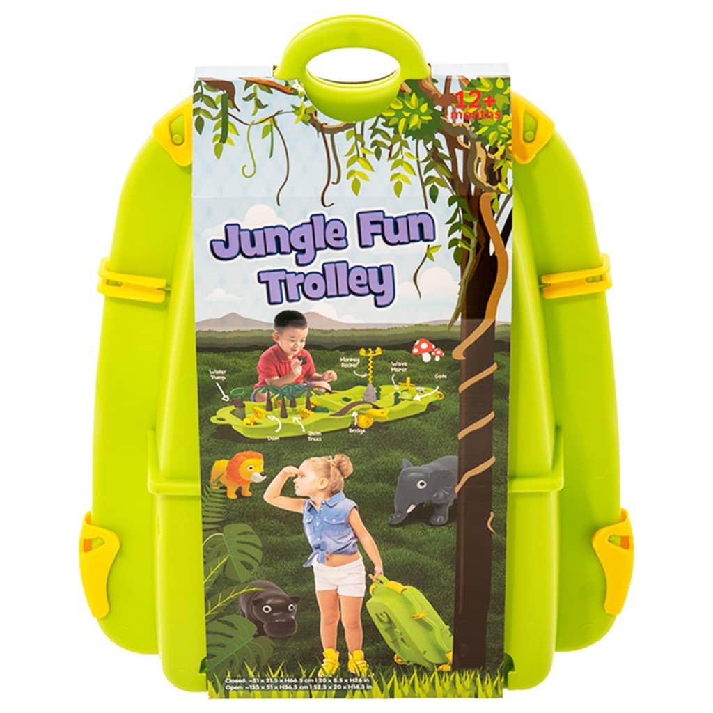 vidaXL Chariot de loisirs aquatique Jungle 51x21,5x66,5 cm PP