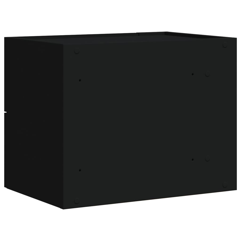 vidaXL Tables de chevet murales 2 pcs noir 45x30x35 cm