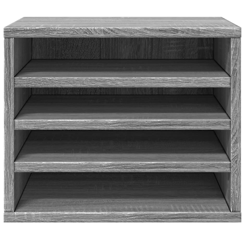 vidaXL Organisateur de bureau sonoma gris 36x26x29,5 cm