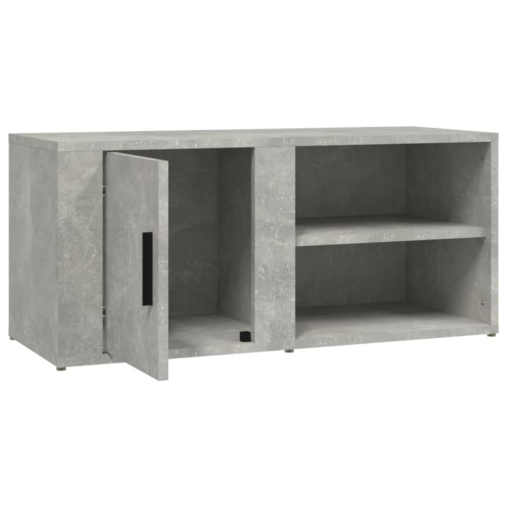 vidaXL Meubles TV 2 pcs Gris béton 80x31,5x36 cm Bois d'ingénierie