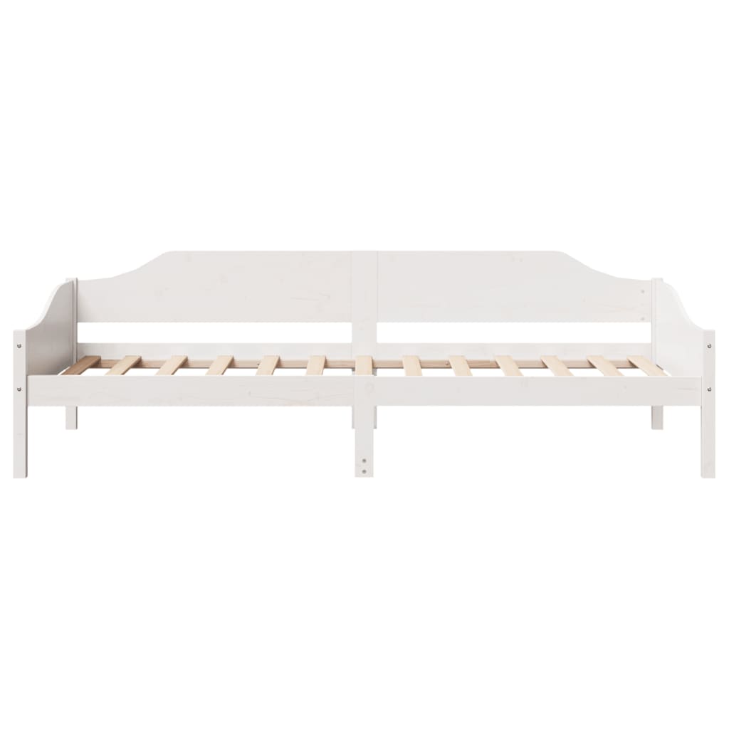 vidaXL Cadre de lit sans matelas blanc 90x200 cm bois de pin massif