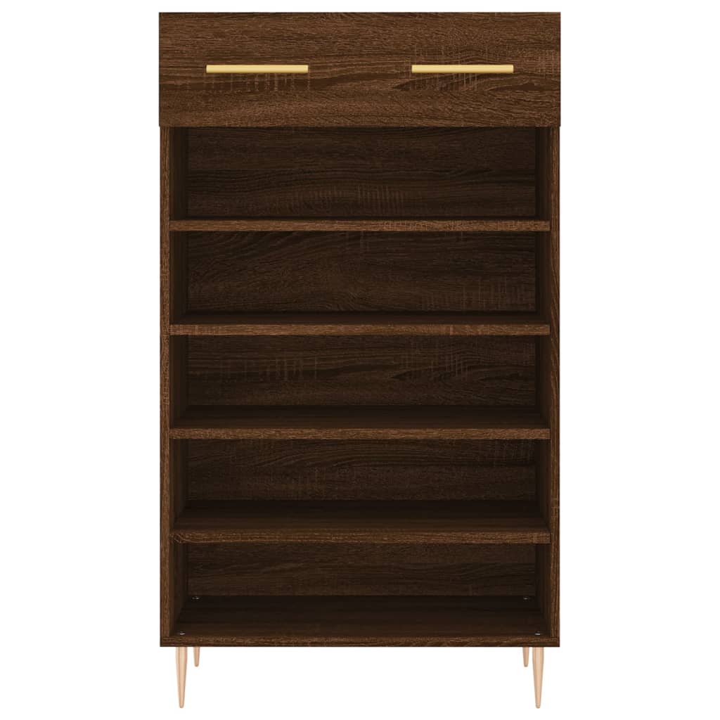 vidaXL Armoire à chaussures chêne marron 60x35x105cm bois d'ingénierie