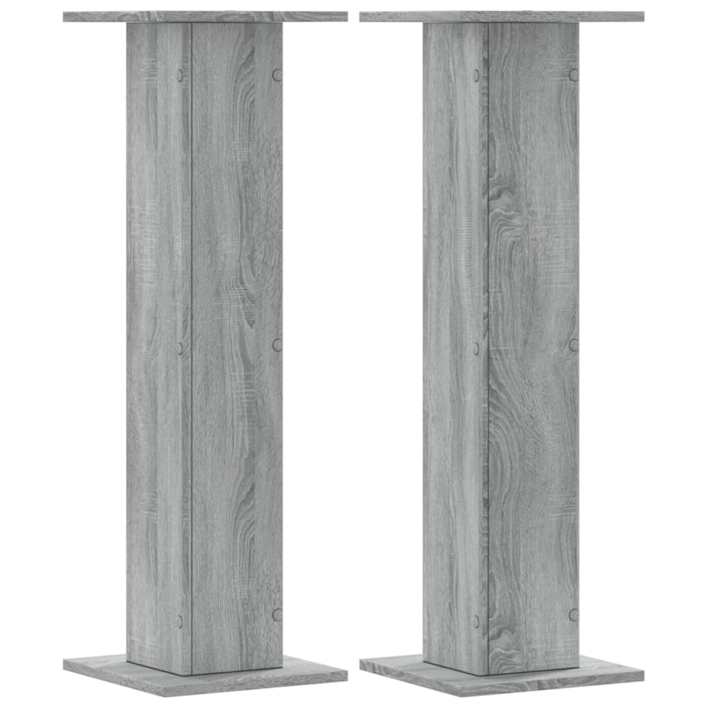 vidaXL Supports pour plantes 2 pcs sonoma gris bois d'ingénierie