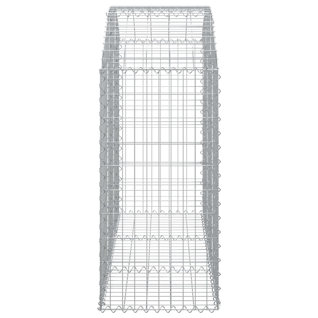 vidaXL Panier de gabions arqué 150x50x100/120 cm Fer galvanisé