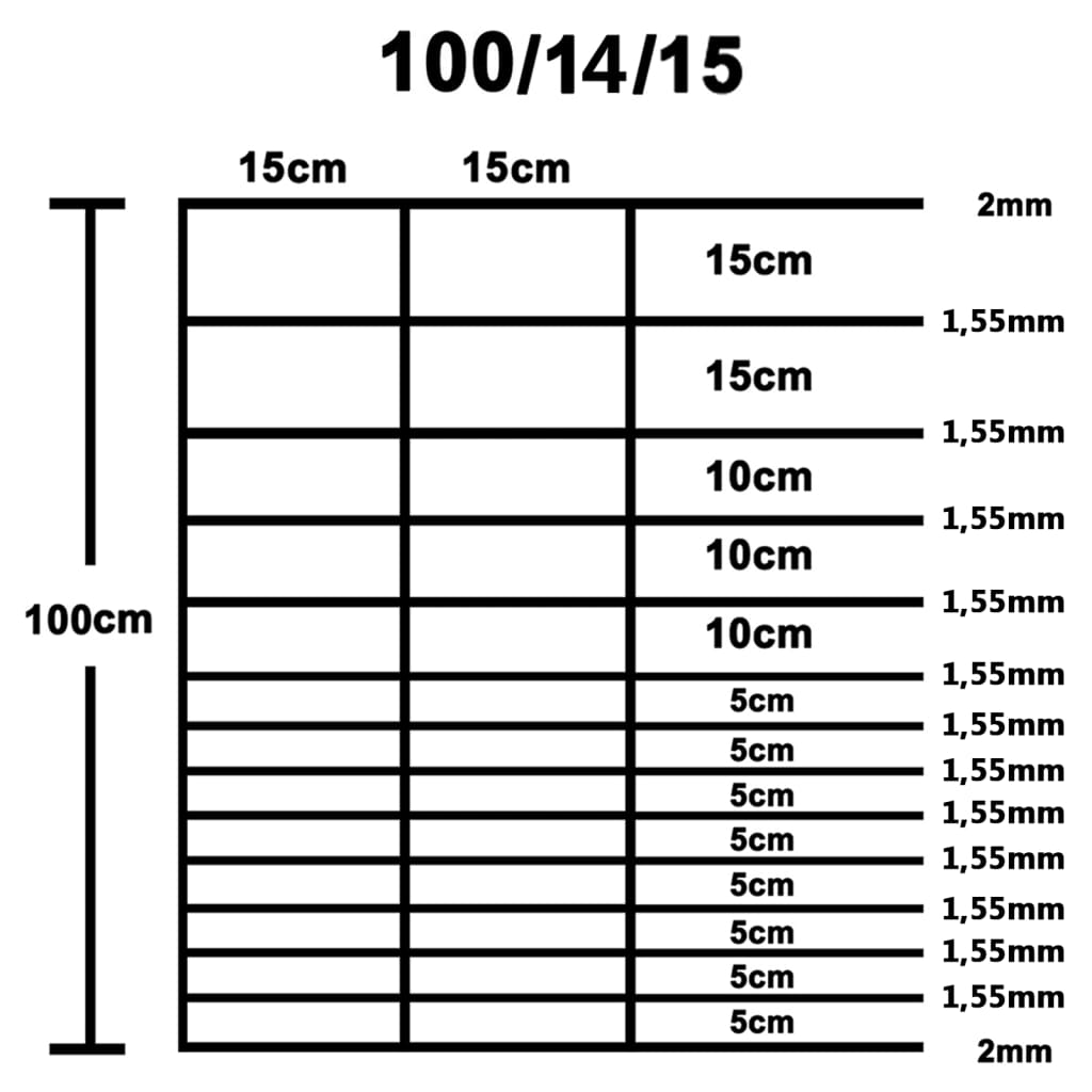 vidaXL Clôture de jardin Acier galvanisé 50x1 m Argenté