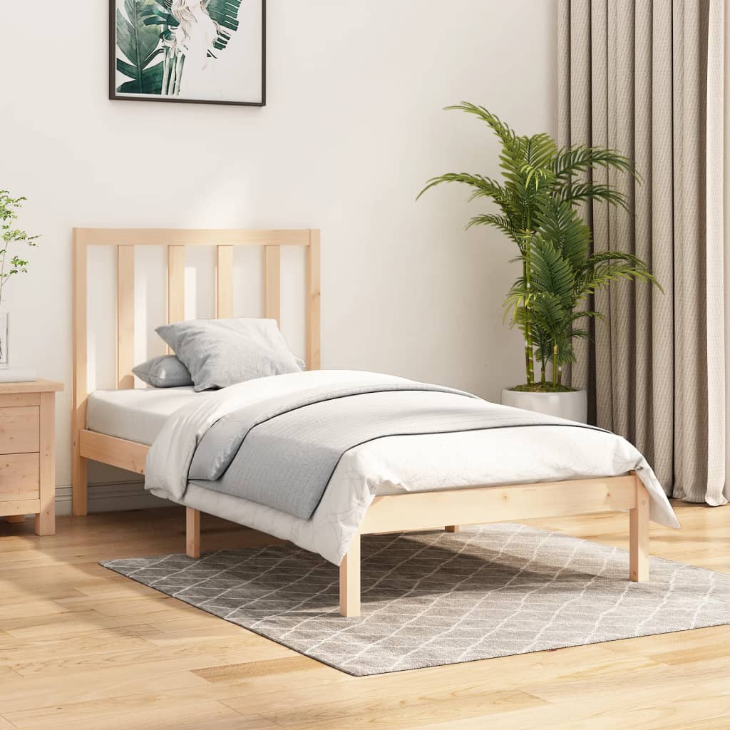 vidaXL Cadre de lit sans matelas bois massif de pin 100x200 cm