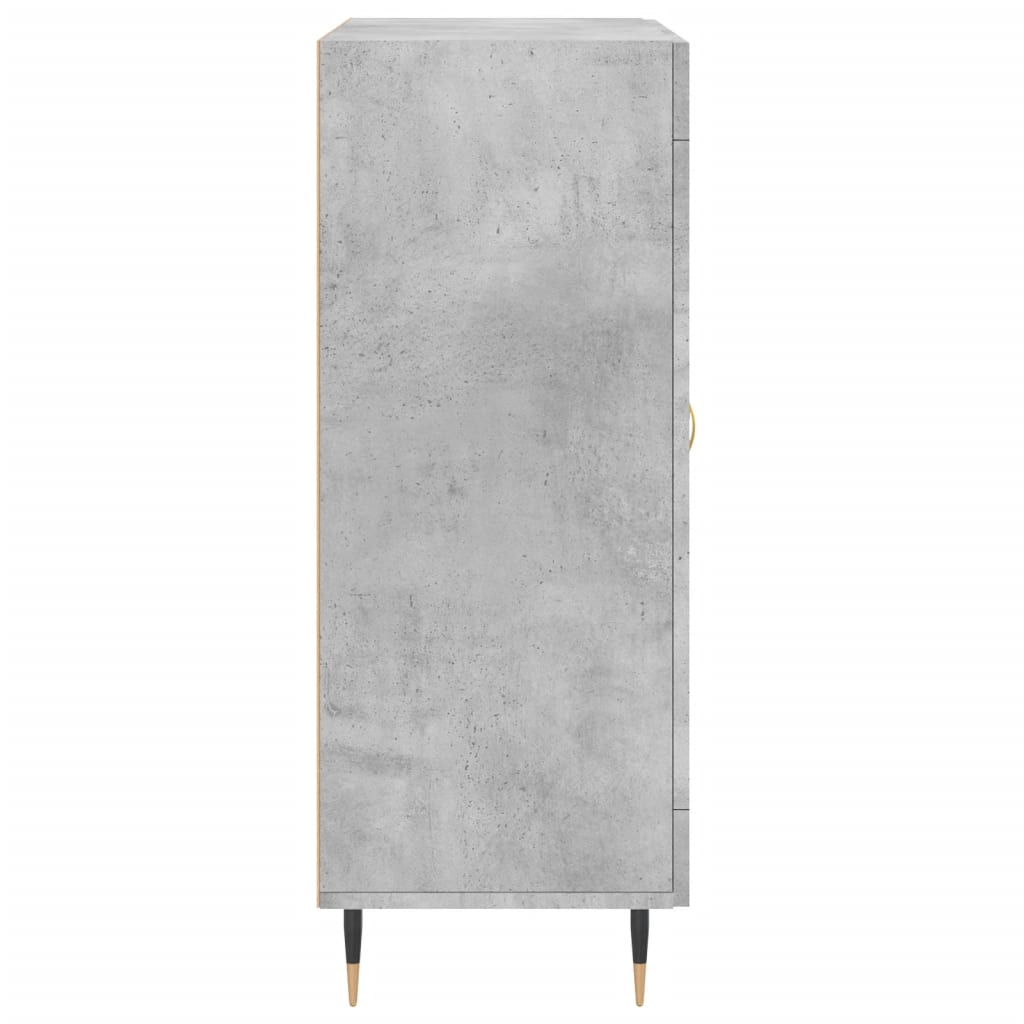 vidaXL Buffet gris béton 69,5x34x90 cm bois d'ingénierie