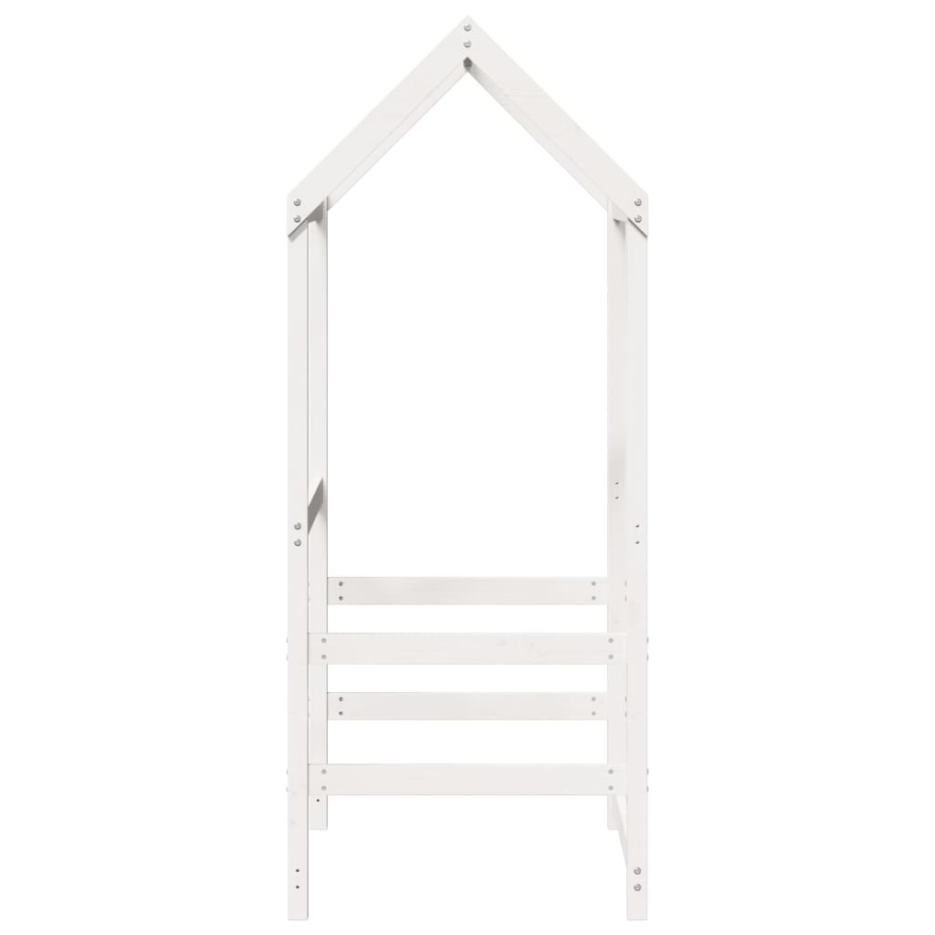 vidaXL Toit de lit pour enfants blanc 98x70x176,5cm bois de pin massif