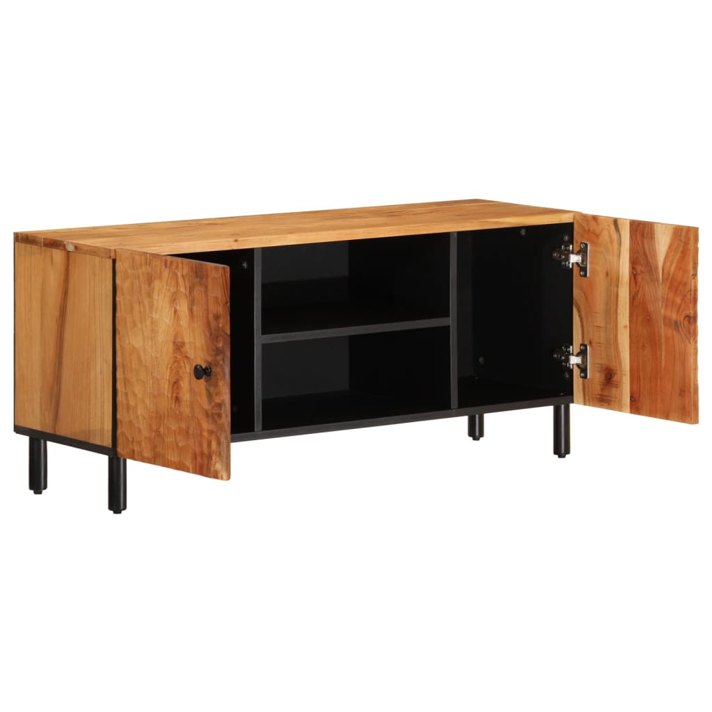 vidaXL Meuble TV 105x33x46 cm Bois d'acacia massif