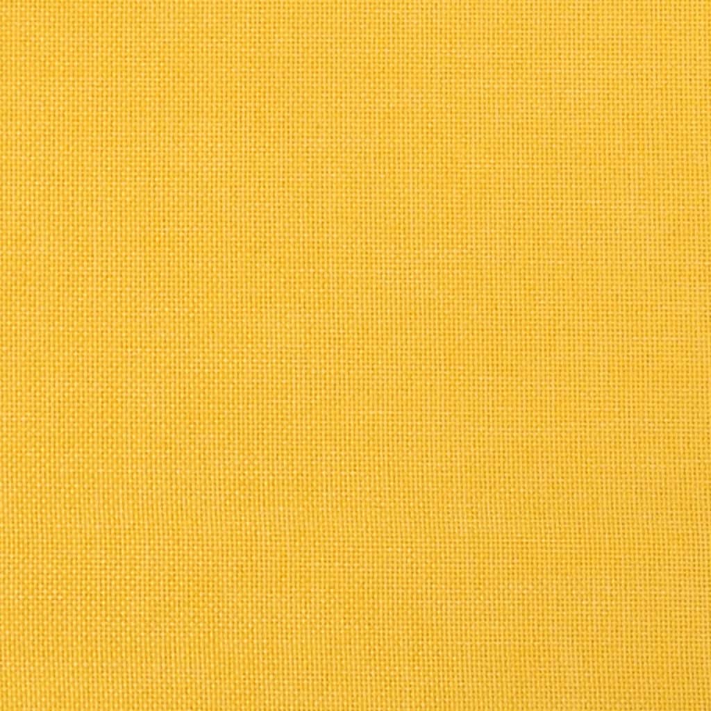 vidaXL Chaise à bascule avec repose-pied Jaune moutarde Tissu