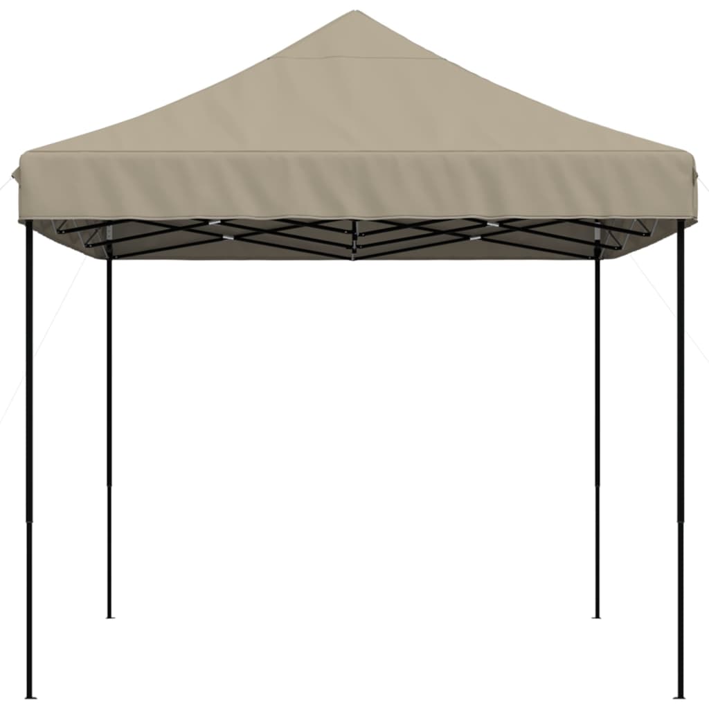 vidaXL Tente de réception pliable escamotable taupe 410x279x315 cm