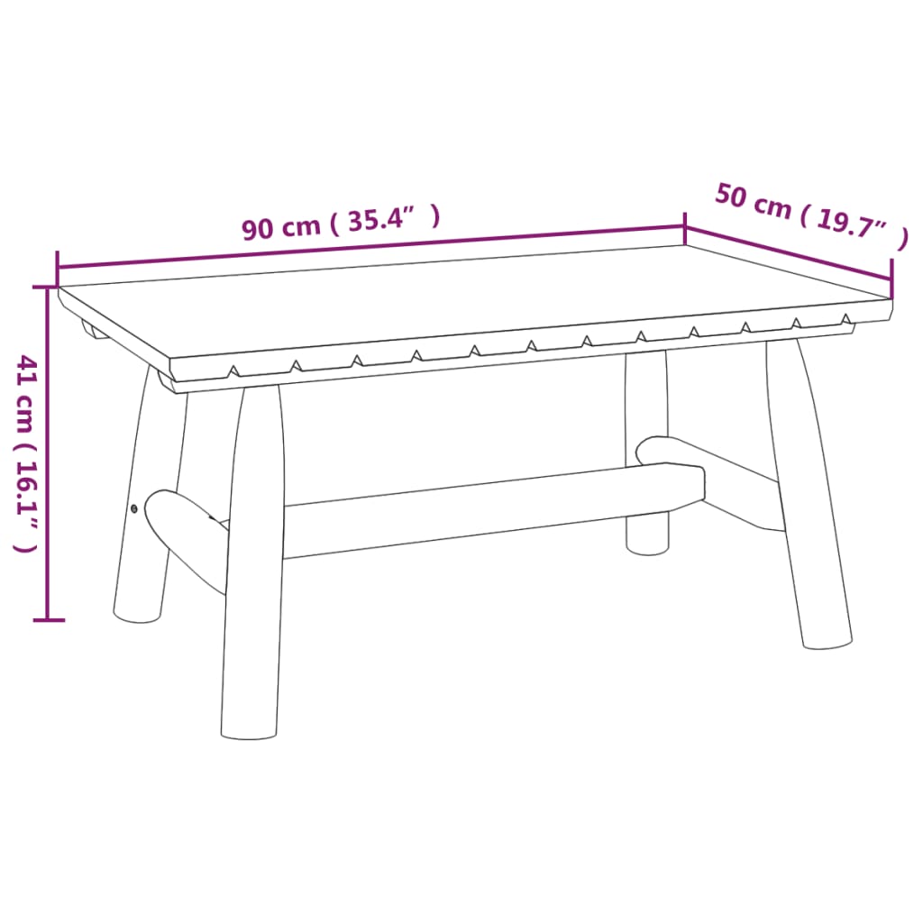 vidaXL Ensemble de salon de jardin 3 pcs bois massif d'épicéa