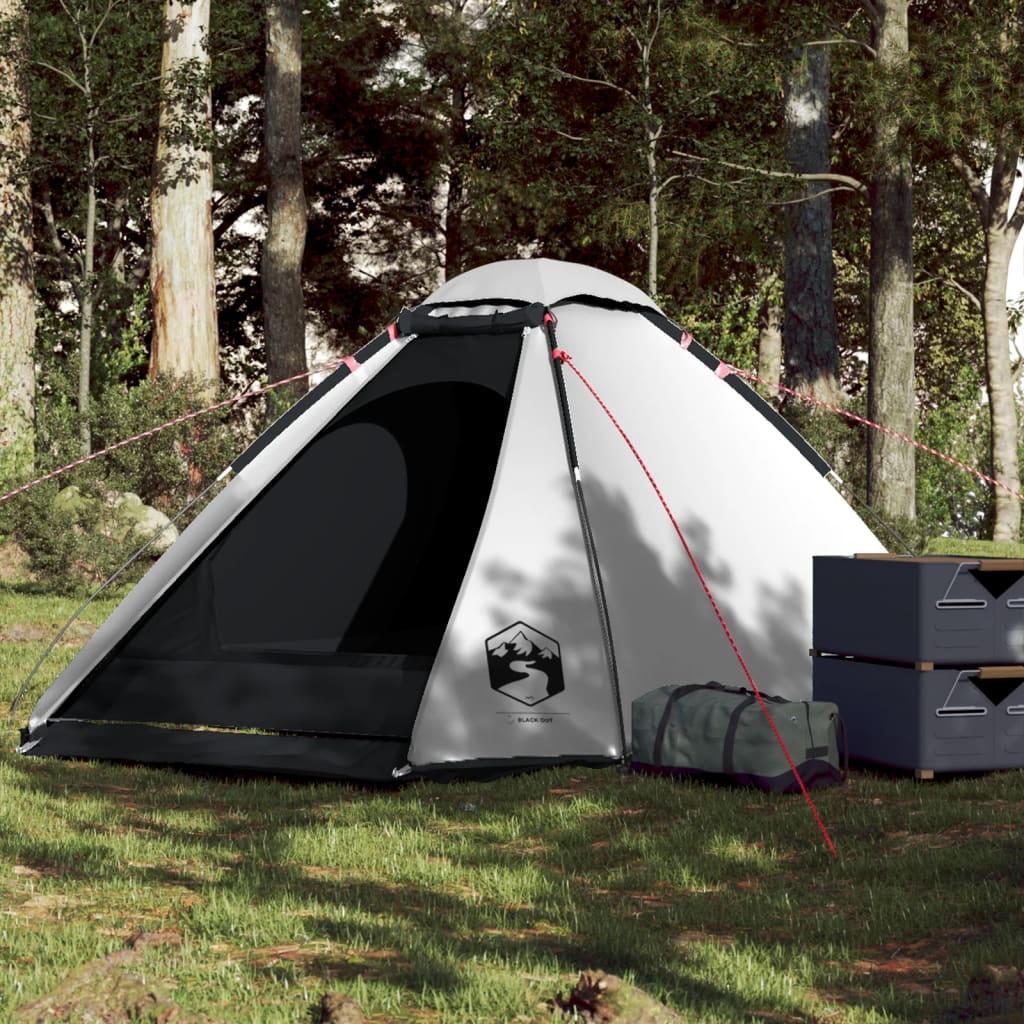 vidaXL Tente de camping à dôme 4 personnes tissu occultant imperméable