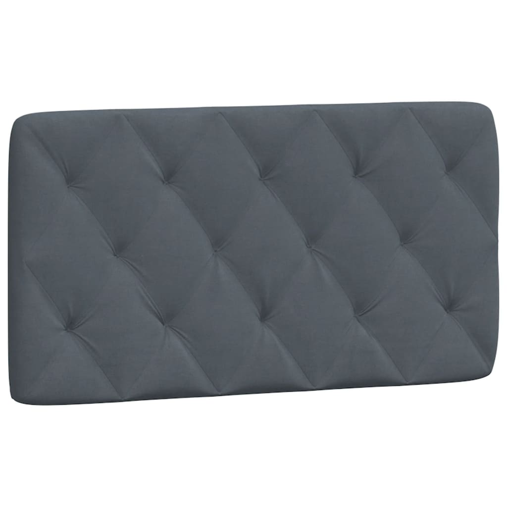 vidaXL Cadre de lit sans matelas gris foncé 100x200 cm velours