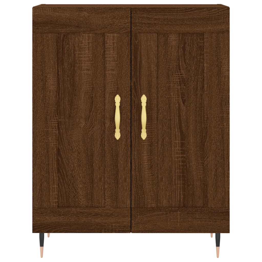 vidaXL Buffet chêne marron 69,5x34x90 cm bois d'ingénierie