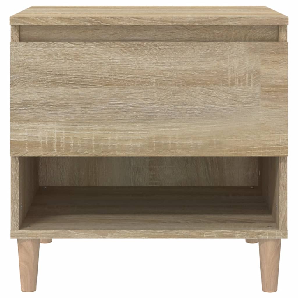 vidaXL Table de chevet Chêne sonoma 50x46x50 cm Bois d'ingénierie