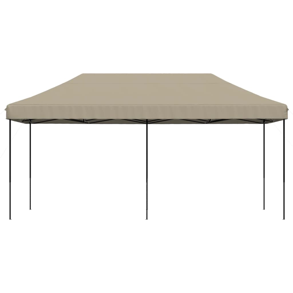 vidaXL Tente de réception pliable escamotable taupe 580x292x315 cm