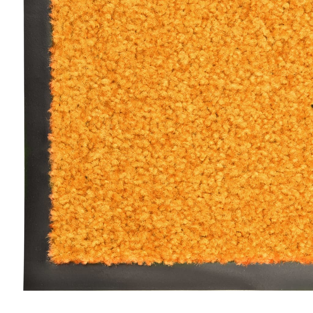 vidaXL Paillasson lavable Orange 40x60 cm