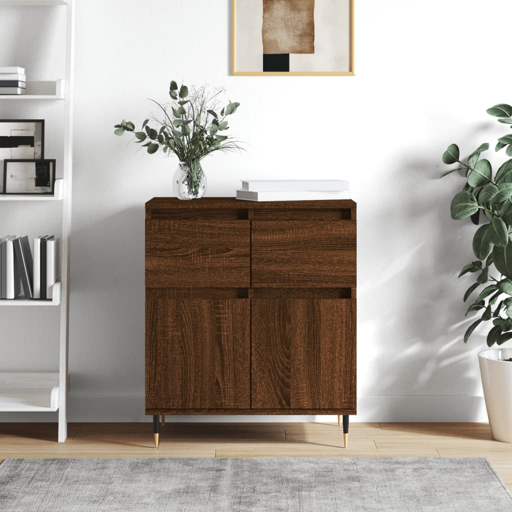 vidaXL Buffet Chêne marron 60x35x70 cm Bois d'ingénierie