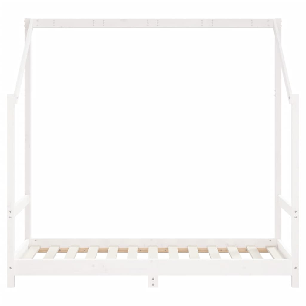 vidaXL Cadre de lit pour enfant blanc 2x(80x160) cm bois de pin massif