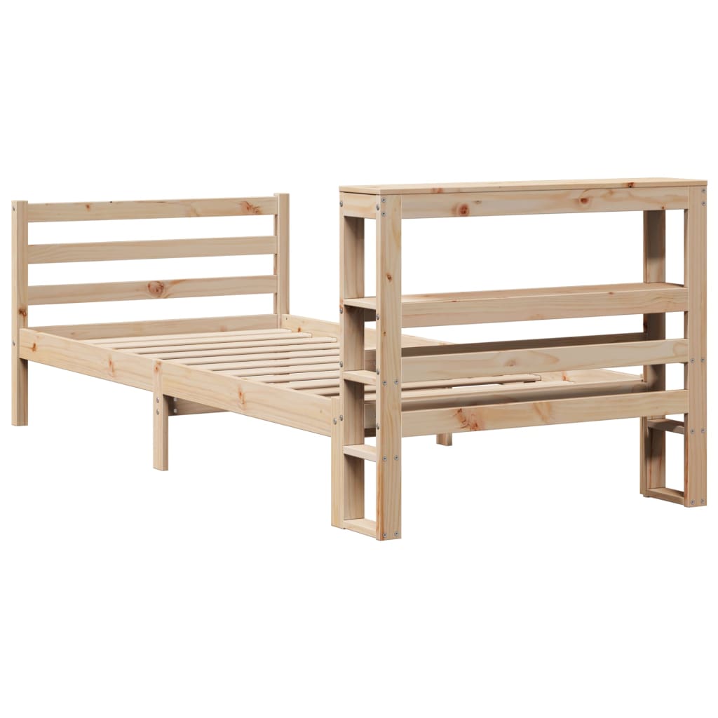 vidaXL Cadre de lit sans matelas 90x200 cm bois de pin massif