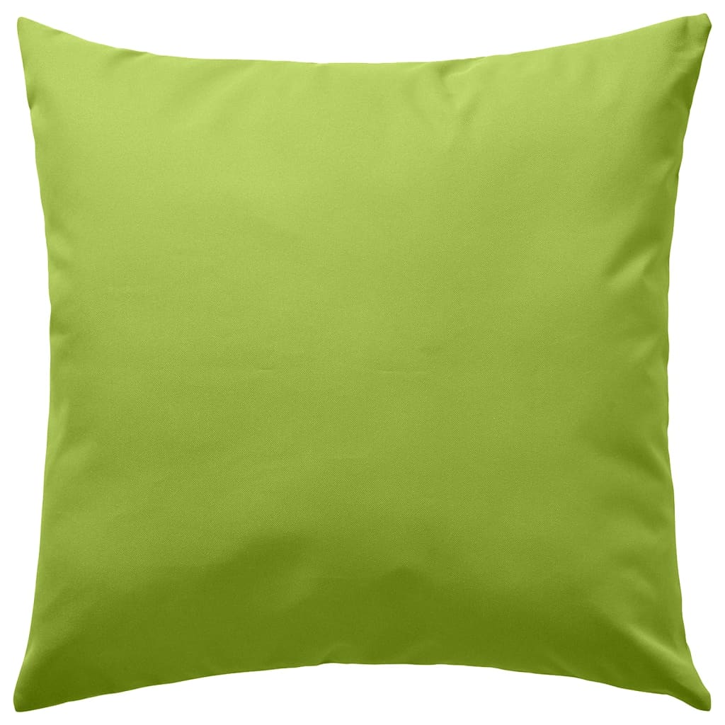 vidaXL Oreiller d'extérieur lot de 2 45 x 45 cm Vert pomme