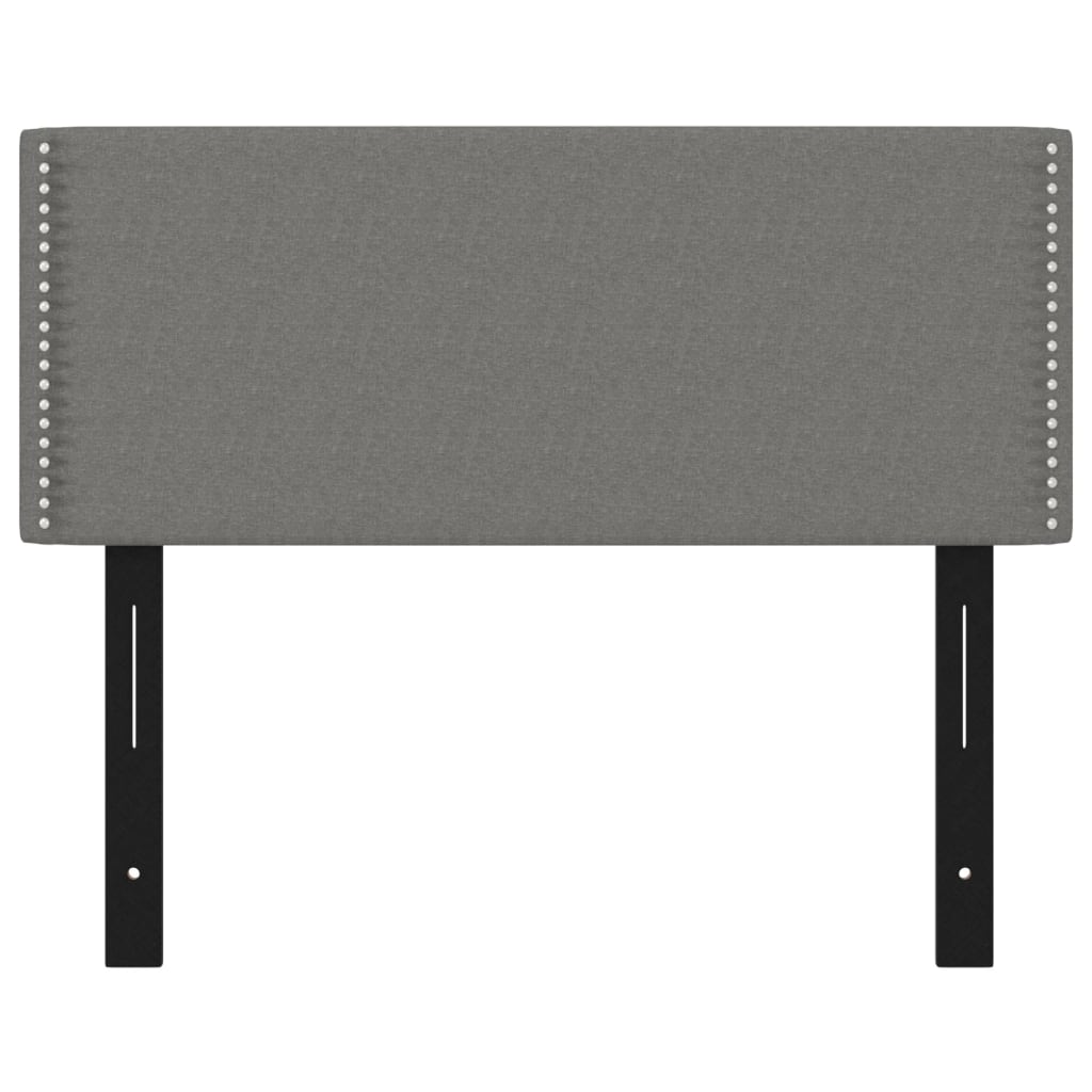 vidaXL Tête de lit gris foncé 100x5x78/88 cm tissu