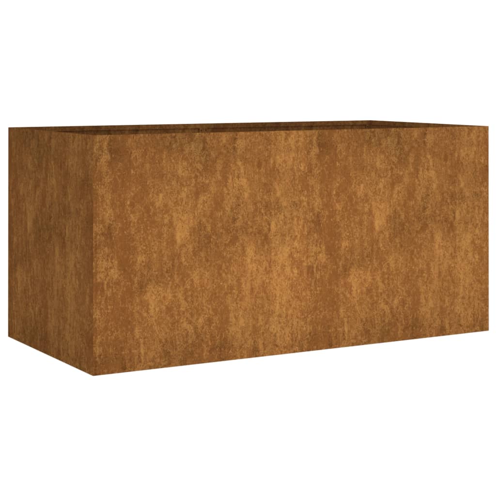 vidaXL Jardinière 80x40x40 cm acier corten