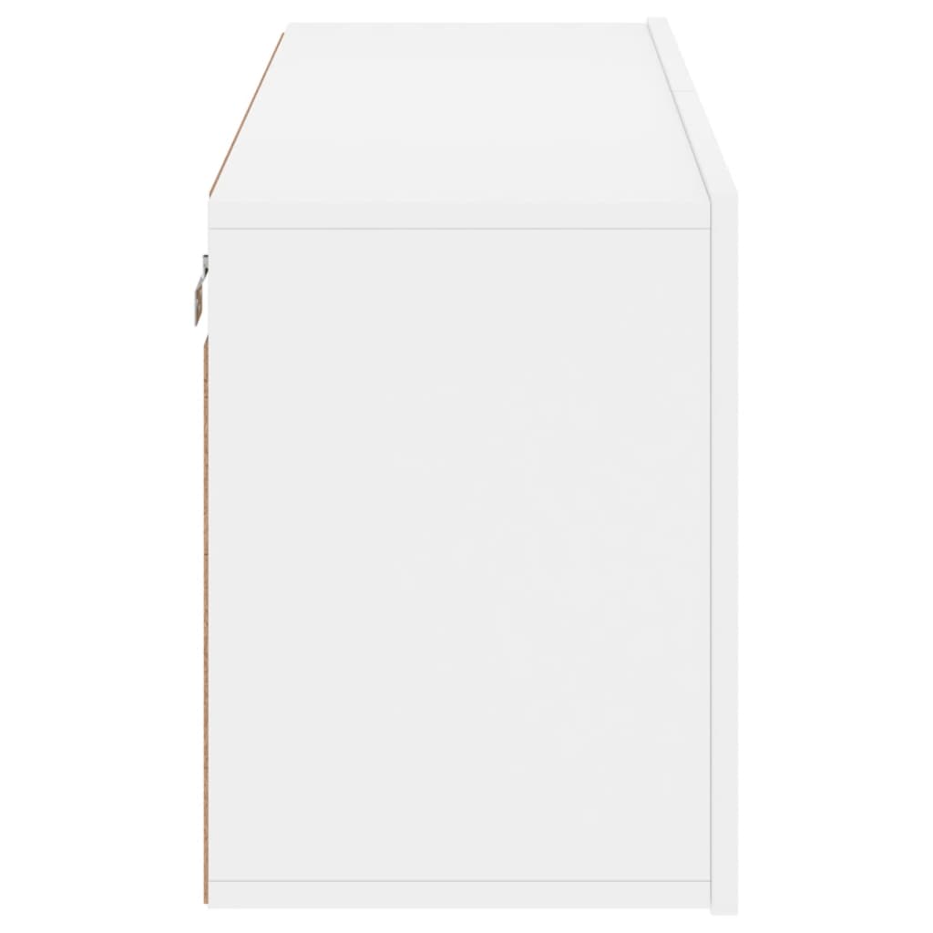 vidaXL Meuble TV mural blanc 100x30x41 cm