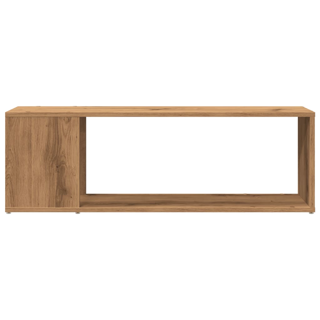 vidaXL Meuble TV chêne artisanal 100x24x32 cm bois d'ingénierie