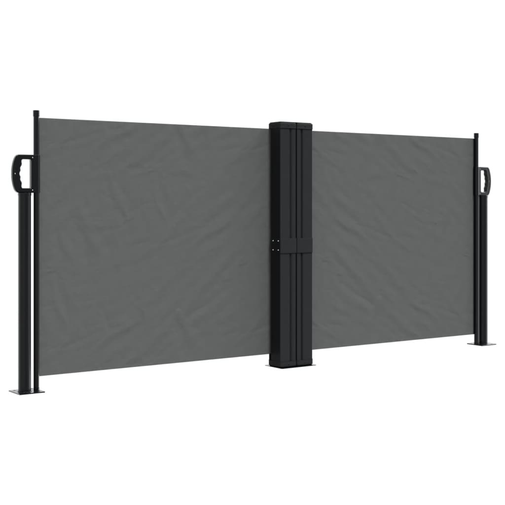 vidaXL Auvent latéral rétractable anthracite 100x600 cm