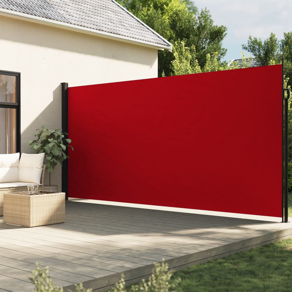 vidaXL Auvent latéral rétractable rouge 200x300 cm