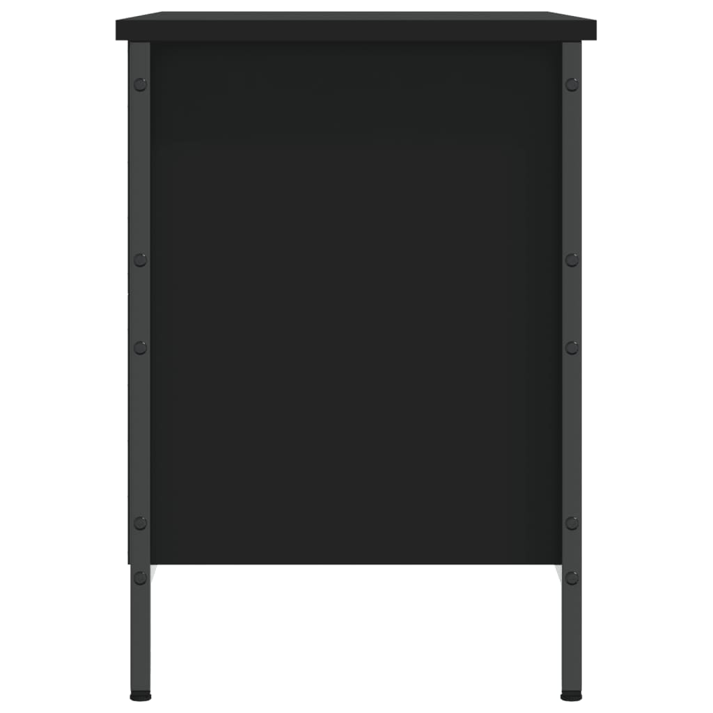 vidaXL Armoire à chaussures noir 69x35x50 cm bois d'ingénierie