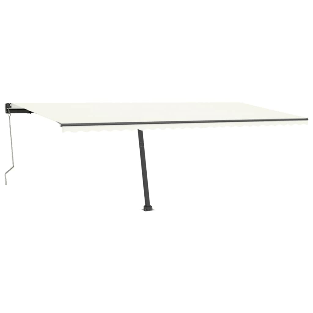 vidaXL Auvent automatique sur pied 600x300 cm Crème