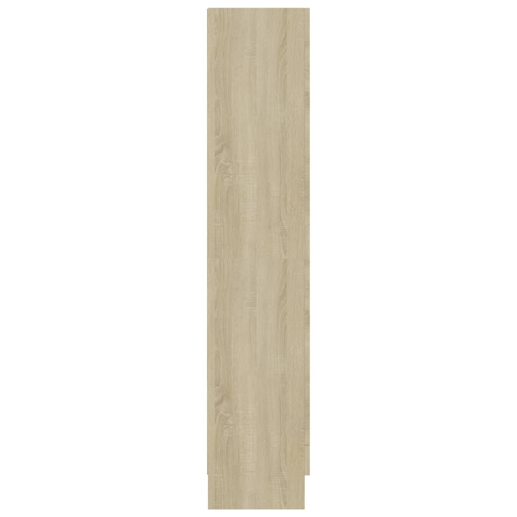 vidaXL Armoire à vitrine Chêne sonoma 82,5x30,5x150 cm Bois ingénierie