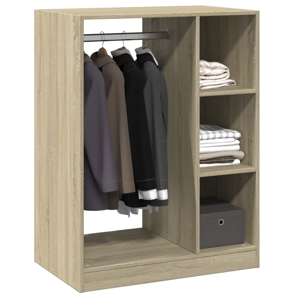 vidaXL Garde-robe chêne sonoma 77x48x102 cm bois d'ingénierie