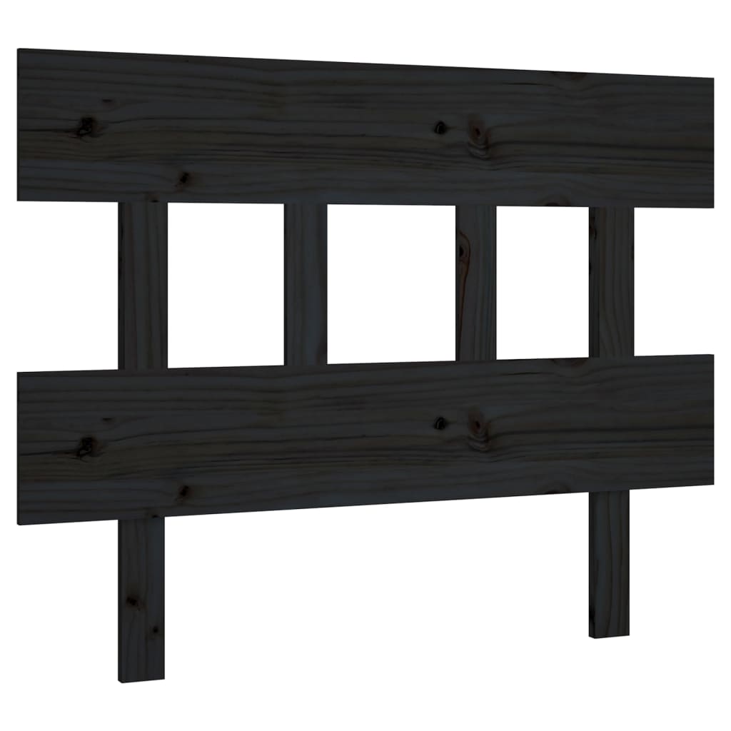 vidaXL Tête de lit Noir 78,5x3x81 cm Bois massif de pin