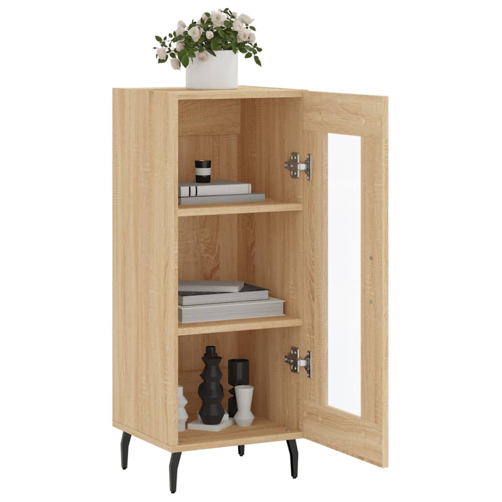 vidaXL Buffet Chêne sonoma 34,5x34x90 cm Bois d'ingénierie