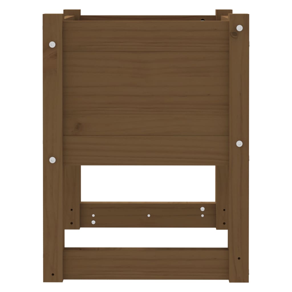 vidaXL Jardinière Marron miel 40x40x52,5 cm Bois massif de pin