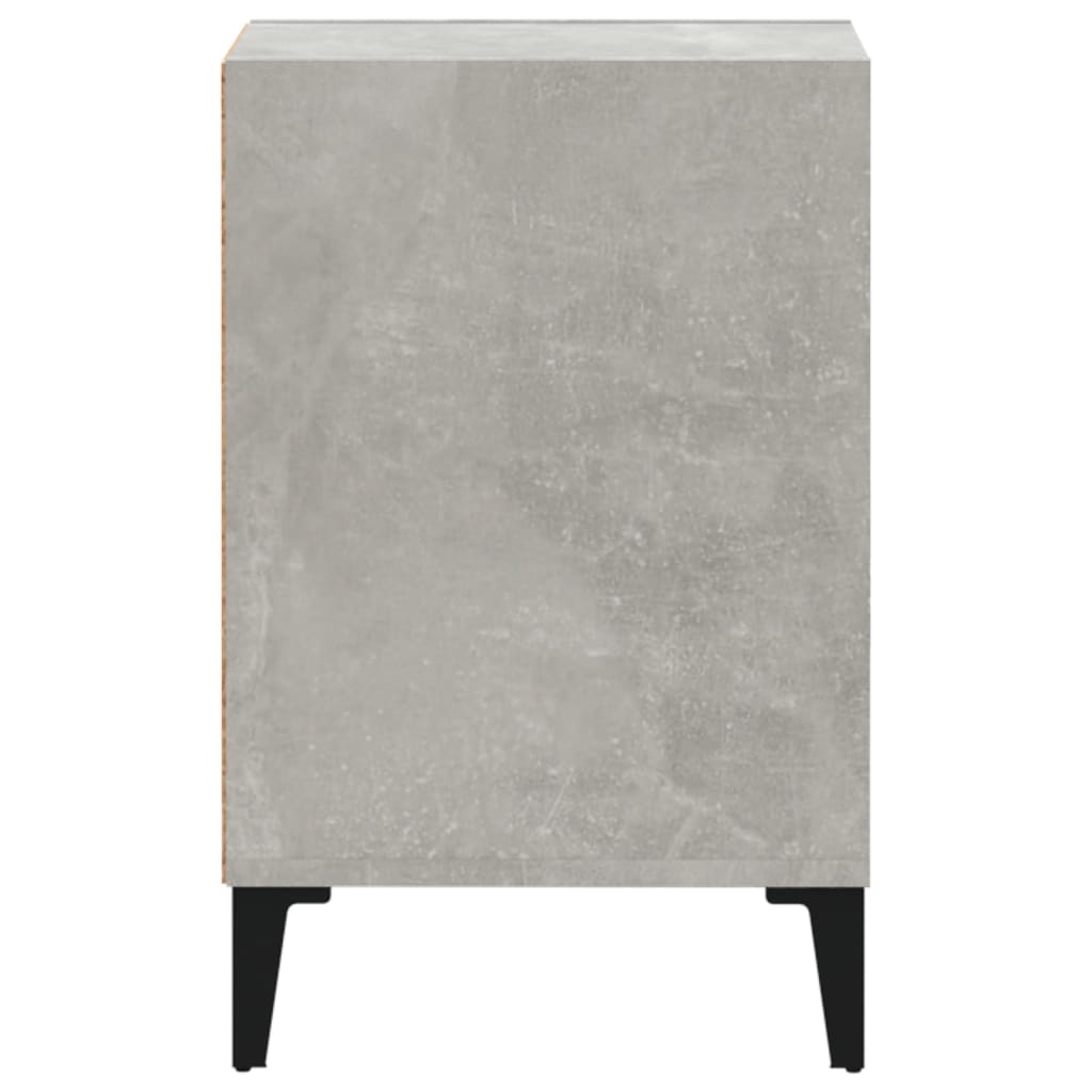 vidaXL Meuble TV Gris béton 100x35x55 cm Bois d'ingénierie