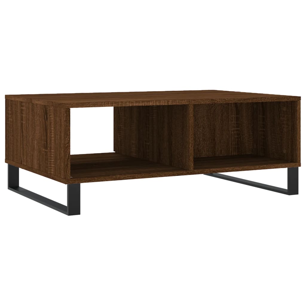 vidaXL Table basse chêne marron 90x60x35 cm bois d'ingénierie