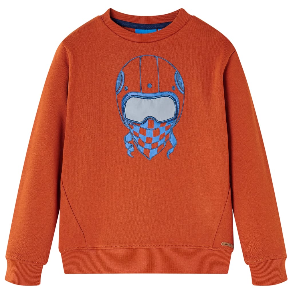 Sweat-shirt pour enfants rouillé clair 116