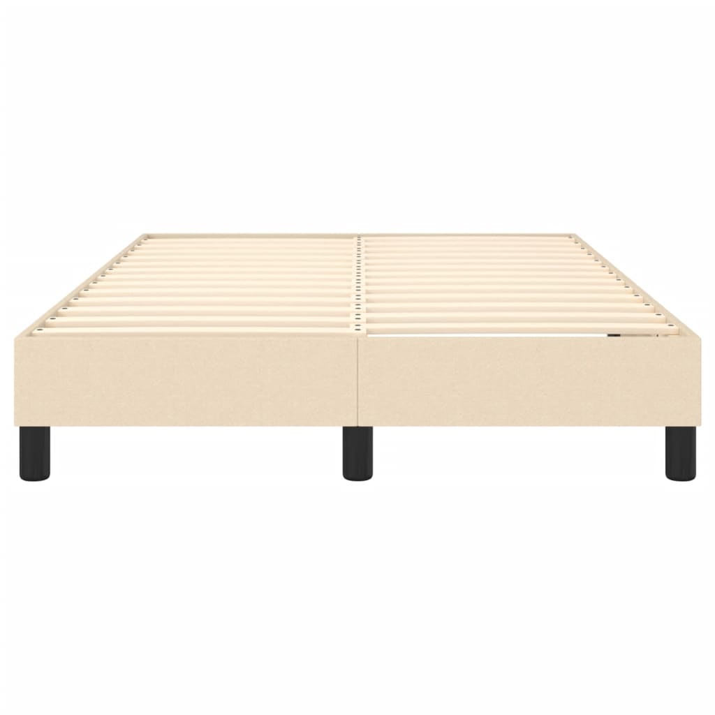 vidaXL Cadre de lit sans matelas crème 120x200 cm tissu