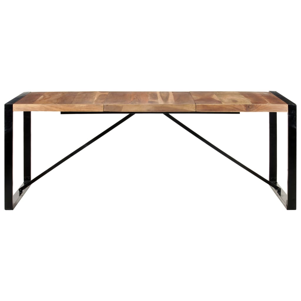 vidaXL Table à manger 200x100x75 cm bois massif