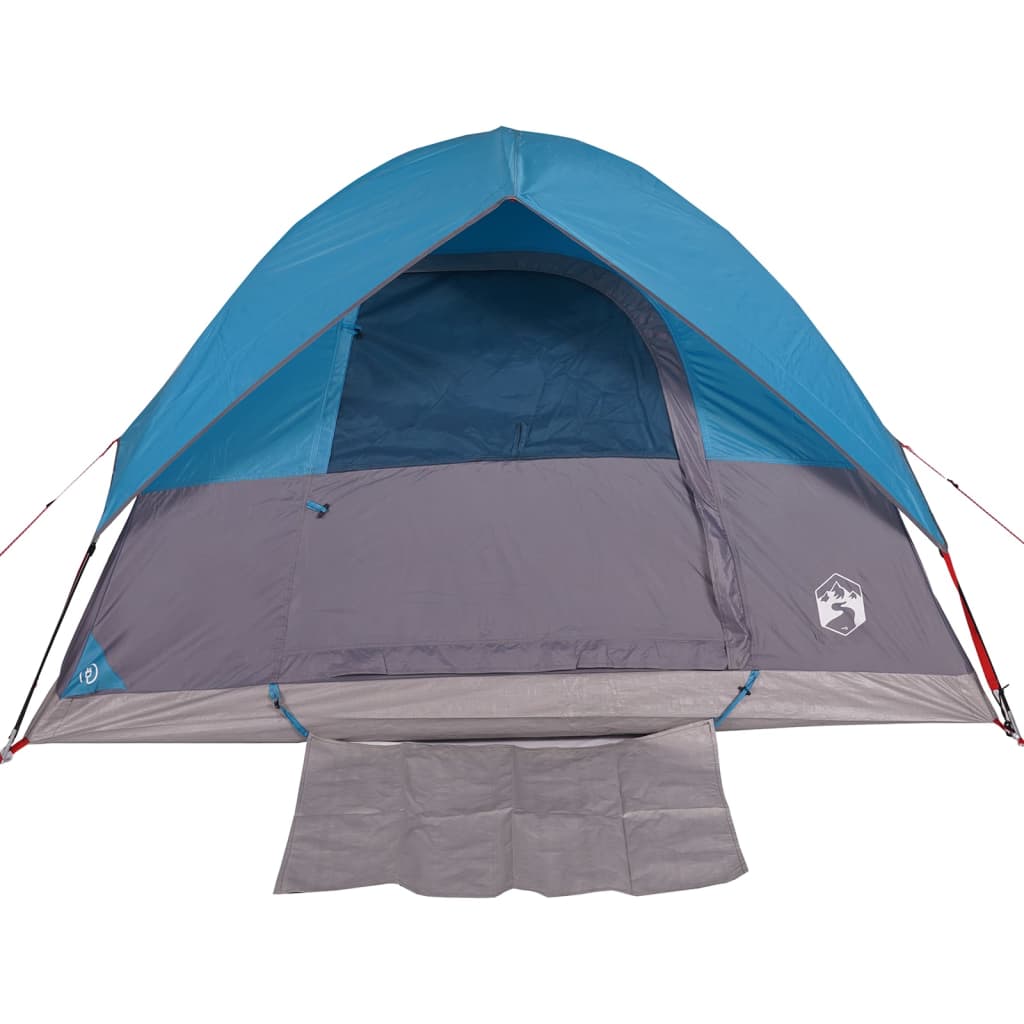 vidaXL Tente de camping à dôme 3 personnes bleu imperméable