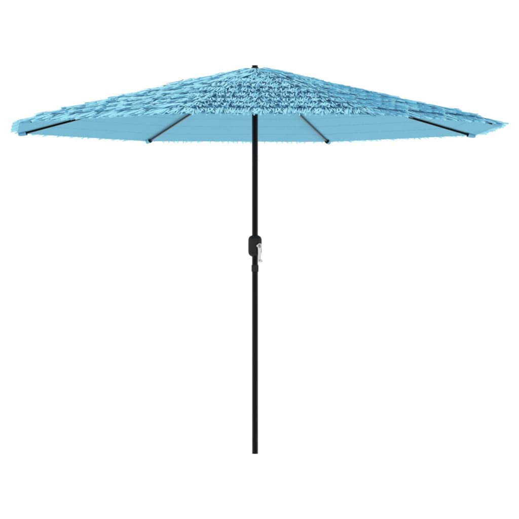 vidaXL Parasol de jardin avec mât en acier bleu 388x388x248 cm