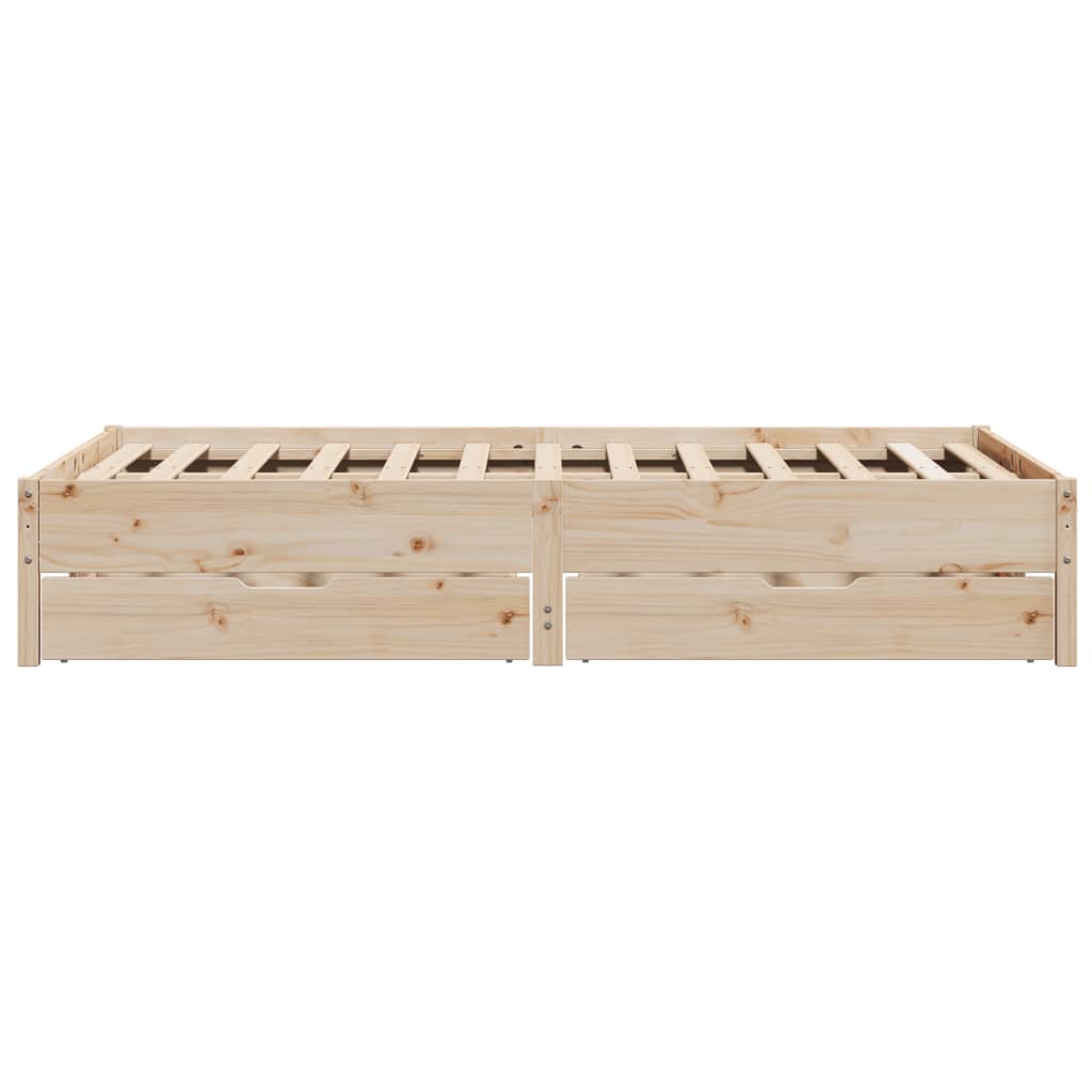 vidaXL Cadre de lit sans matelas 140x190 cm bois de pin massif